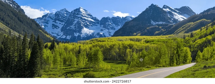 The Maroon Bells near Aspen, Colorado